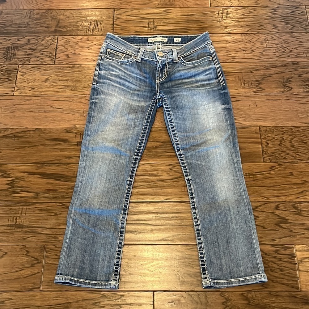 BKE Denim Sabrina Low Rise Capri Size 26